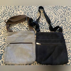 Thirty-one gifts Lot of 2 crossbody bags black and houndstooth